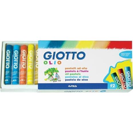 Λαδοπαστέλ GIOTTO Maxi συσκευασία 12 τεμαχίων διάφορα χρώματα (Διάφορα χρώματα)